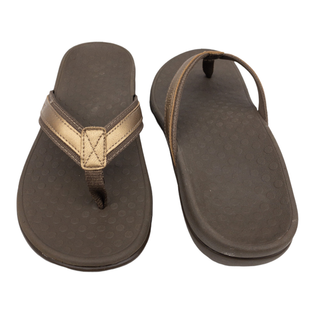 Vionic Tide II Toe Post Sandal Women's 10 Bronze Metallic Arch Support NWB - Picture 7 of 10